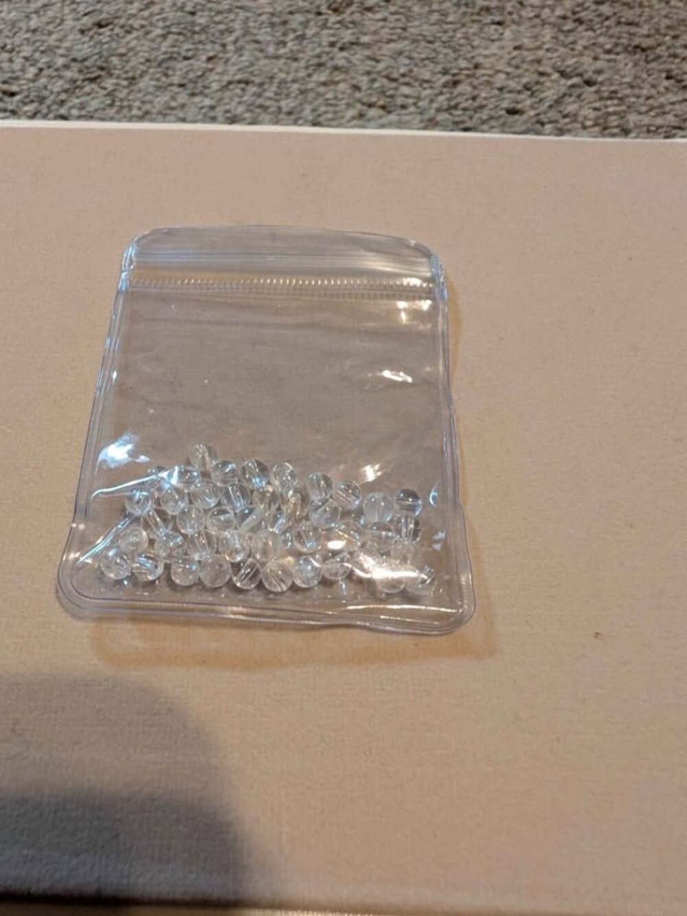 4mm clear quartz beads lot